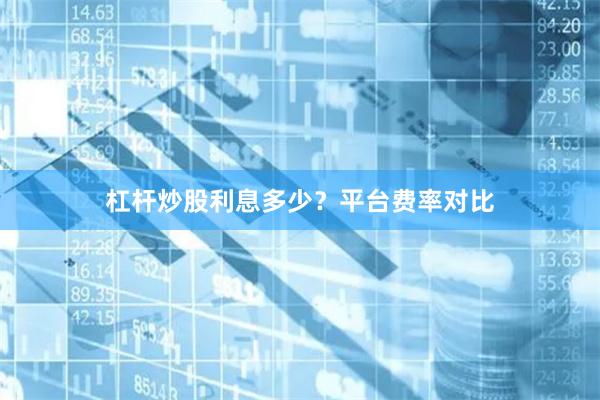 杠杆炒股利息多少？平台费率对比